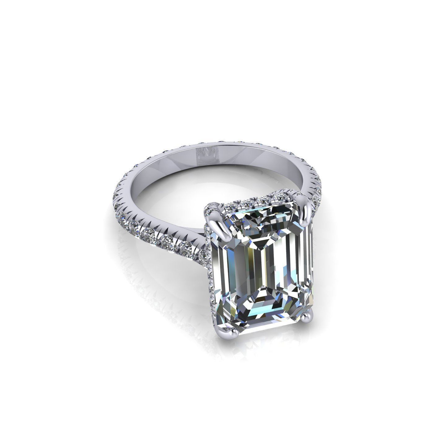 Precious Diamond Ring 3D print model_5