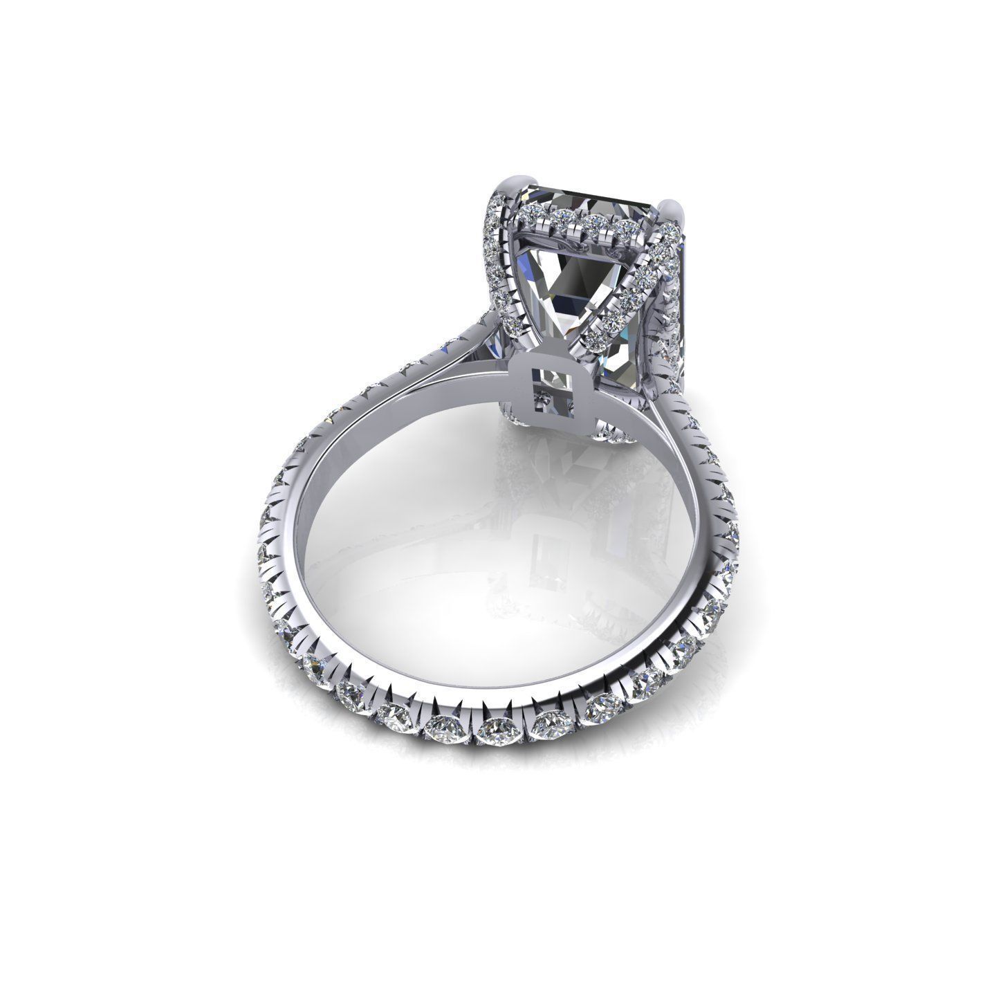 Precious Diamond Ring 3D print model_4