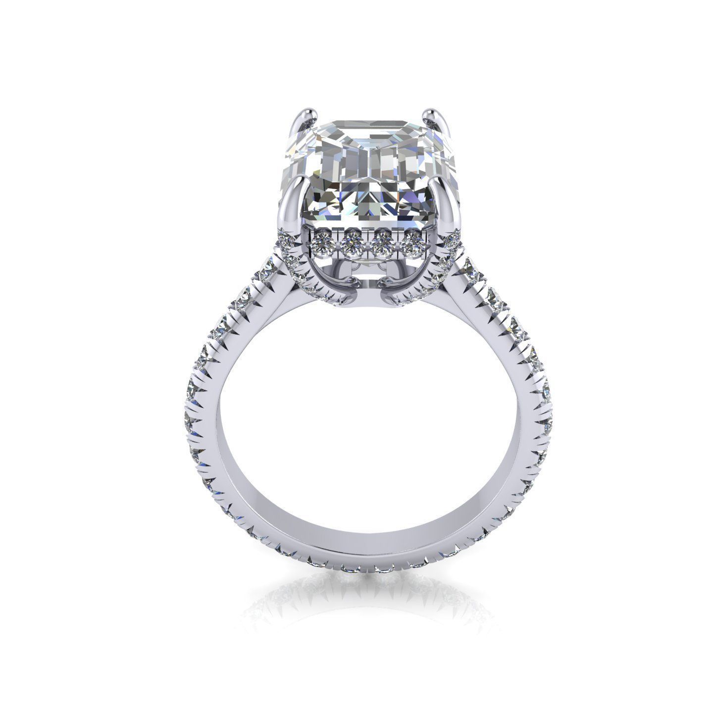 Precious Diamond Ring 3D print model_1