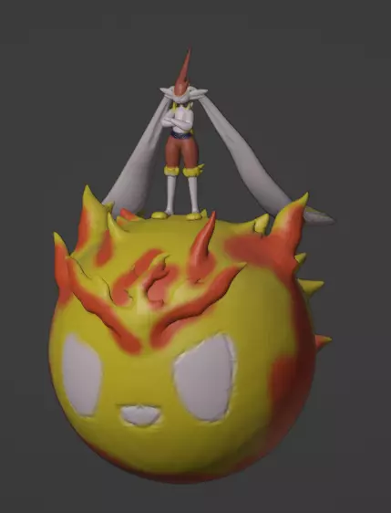 Cinderace Gigantamax 3D print model