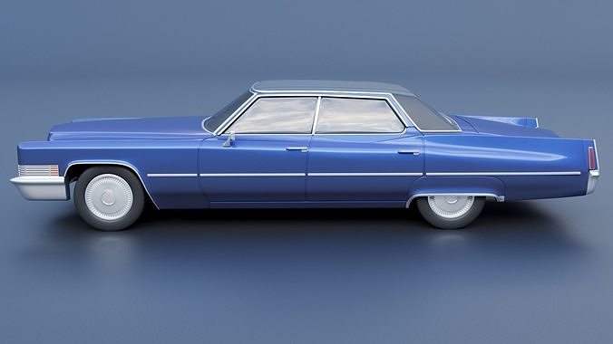 Cadillac Deville 1970 4 Door 3D print model 4
