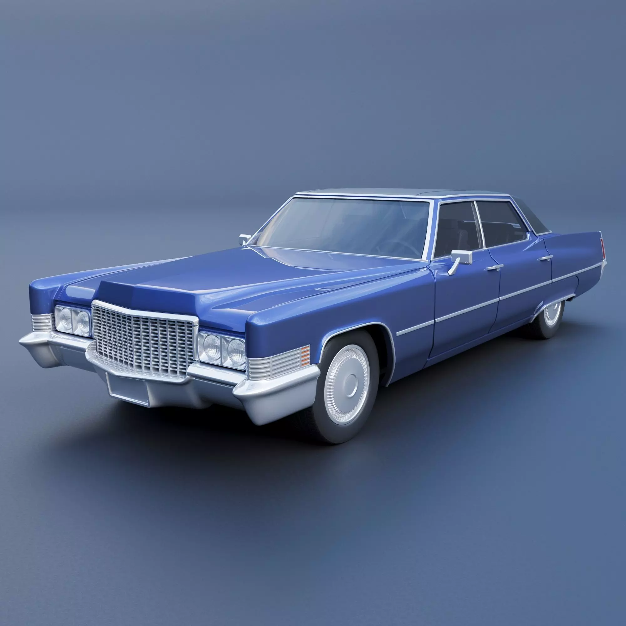 Cadillac Deville 1970 4 Door 3D print model