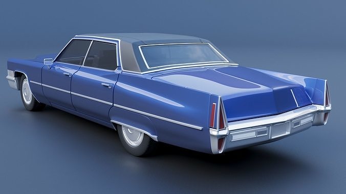 Cadillac Deville 1970 4 Door 3D print model 5