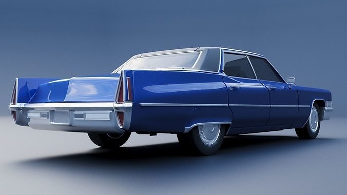 Cadillac Deville 1970 4 Door 3D print model 6