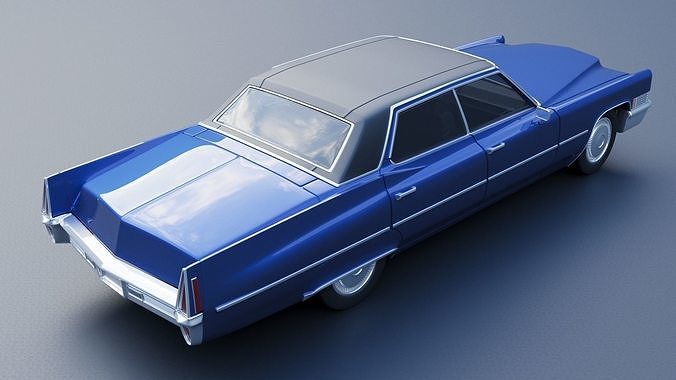 Cadillac Deville 1970 4 Door 3D print model 7
