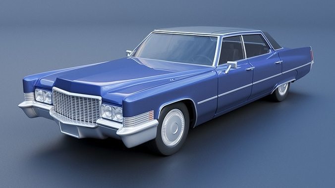 Cadillac Deville 1970 4 Door 3D print model 3