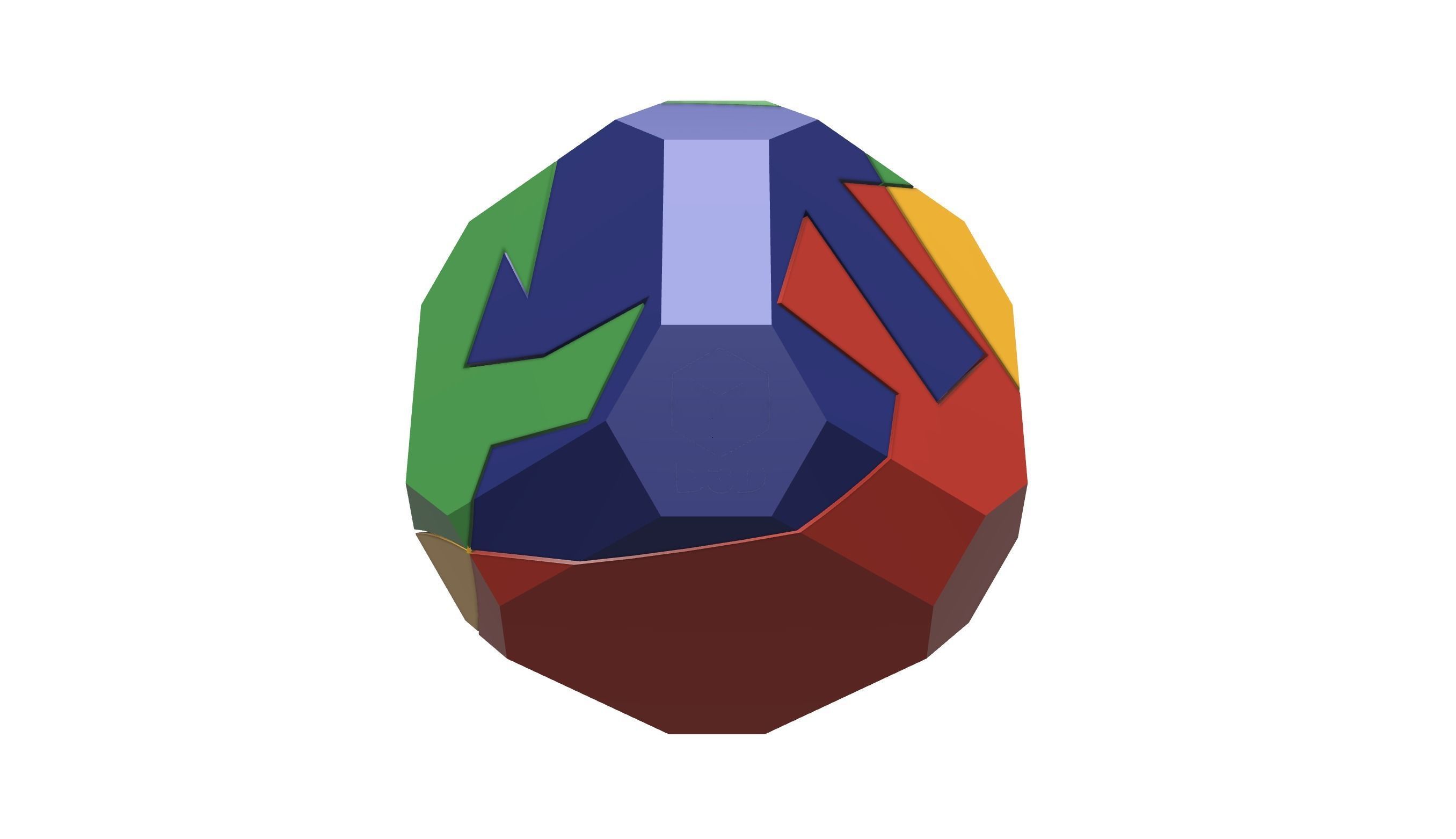 Twist Cube Puzzle V2 3D print model_11