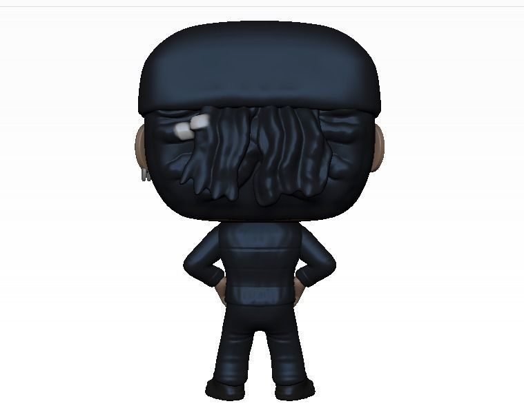 Funko Lewis Hamilton 3D print model_3