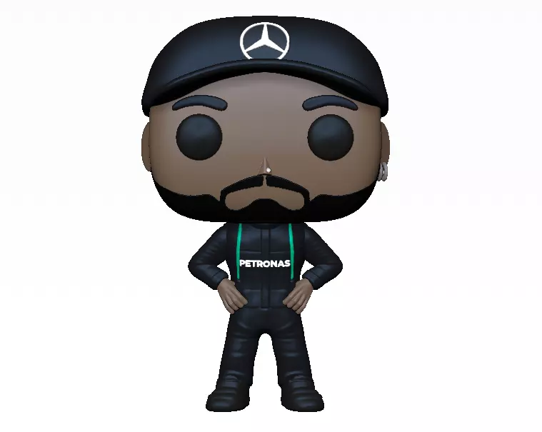Funko Lewis Hamilton 3D print model_0