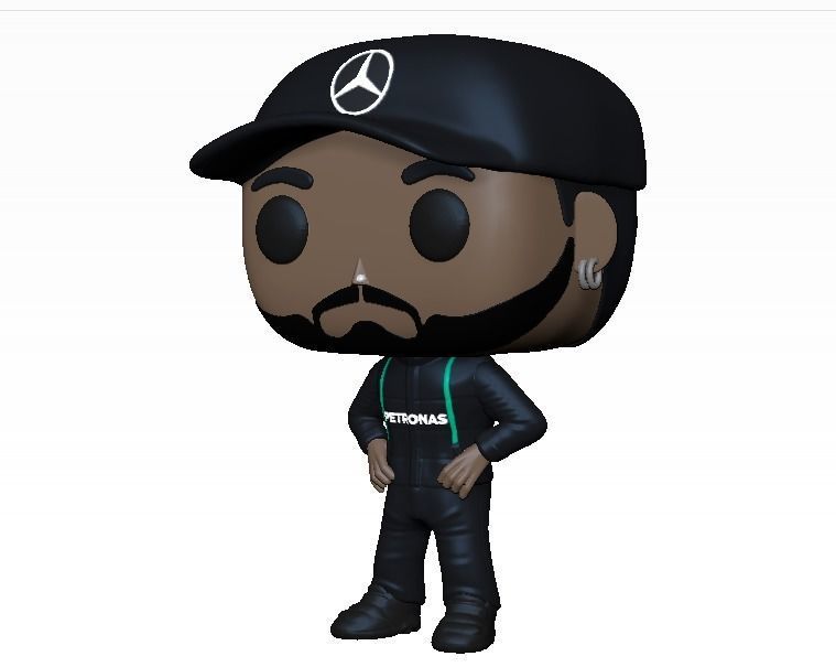 Funko Lewis Hamilton 3D print model_2