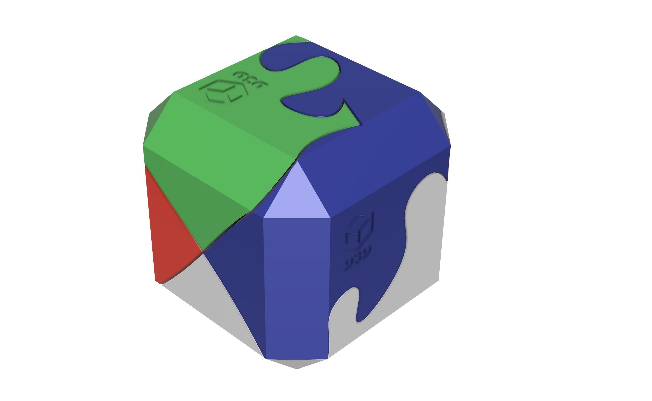 Cube Twist Puzzle V1 3D print model_10