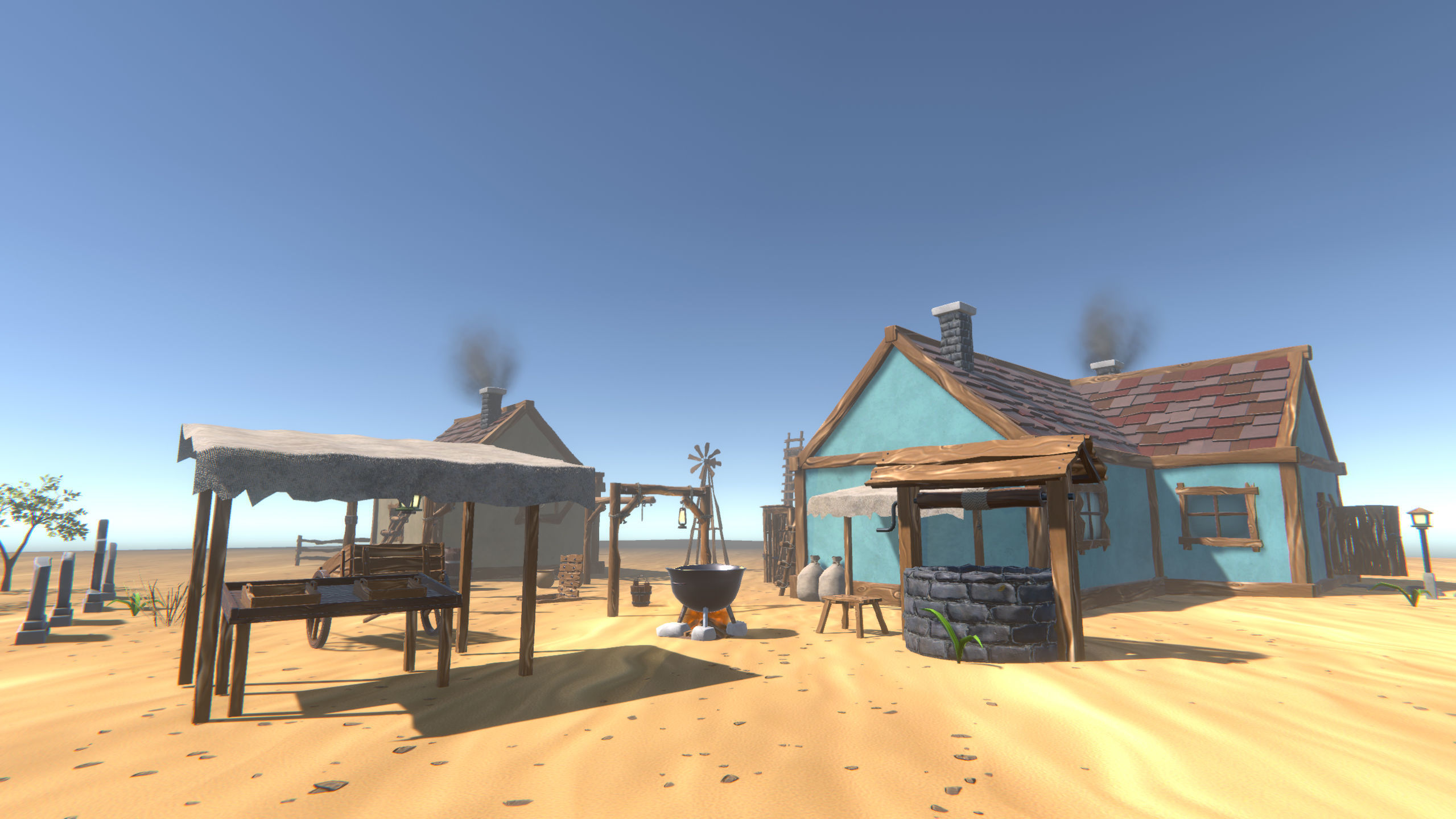 Stylized Village Pack Low-poly 3D model_9