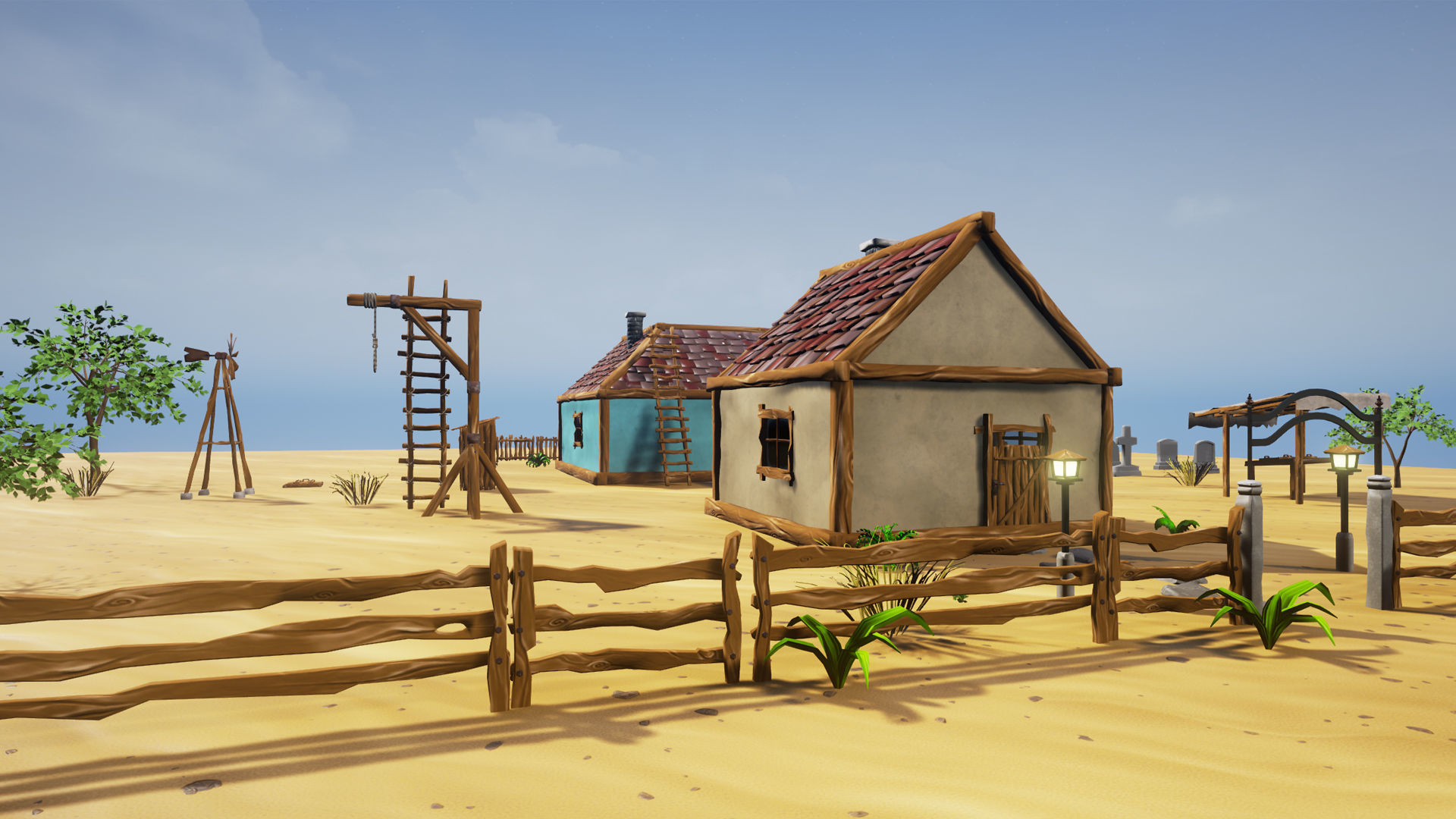 Stylized Village Pack Low-poly 3D model_14