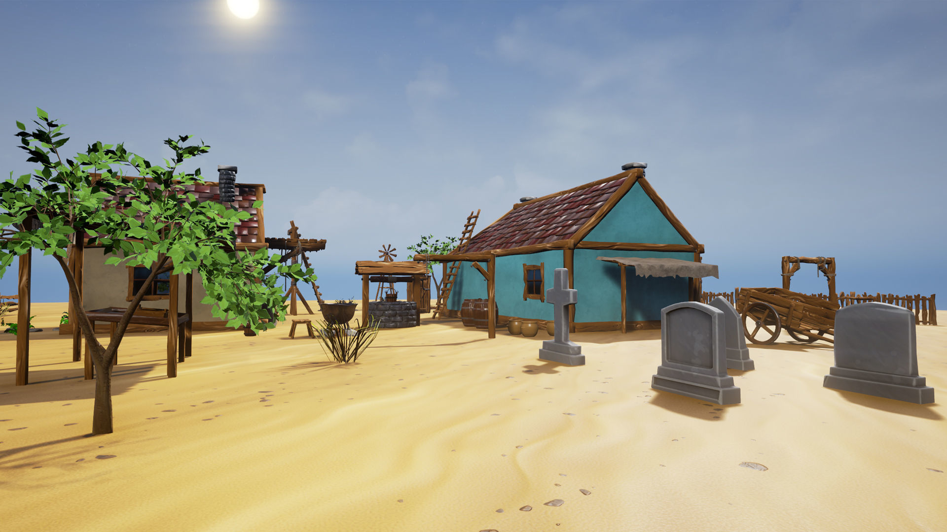 Stylized Village Pack Low-poly 3D model_8