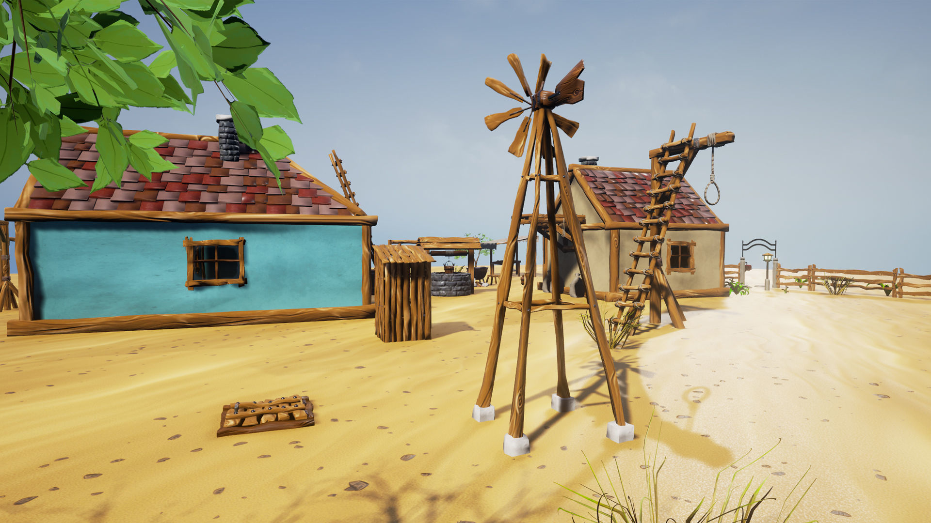 Stylized Village Pack Low-poly 3D model_12