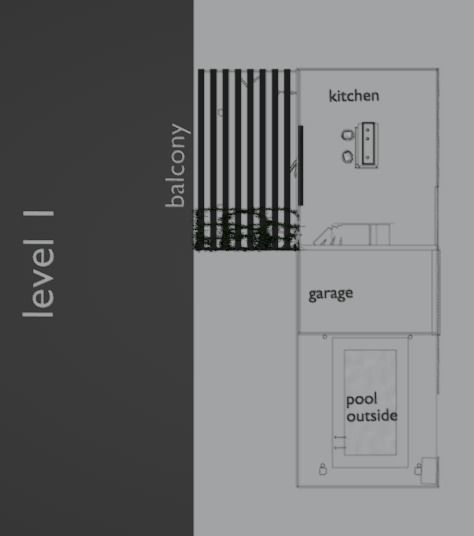 beach house Low-poly 3D model_3