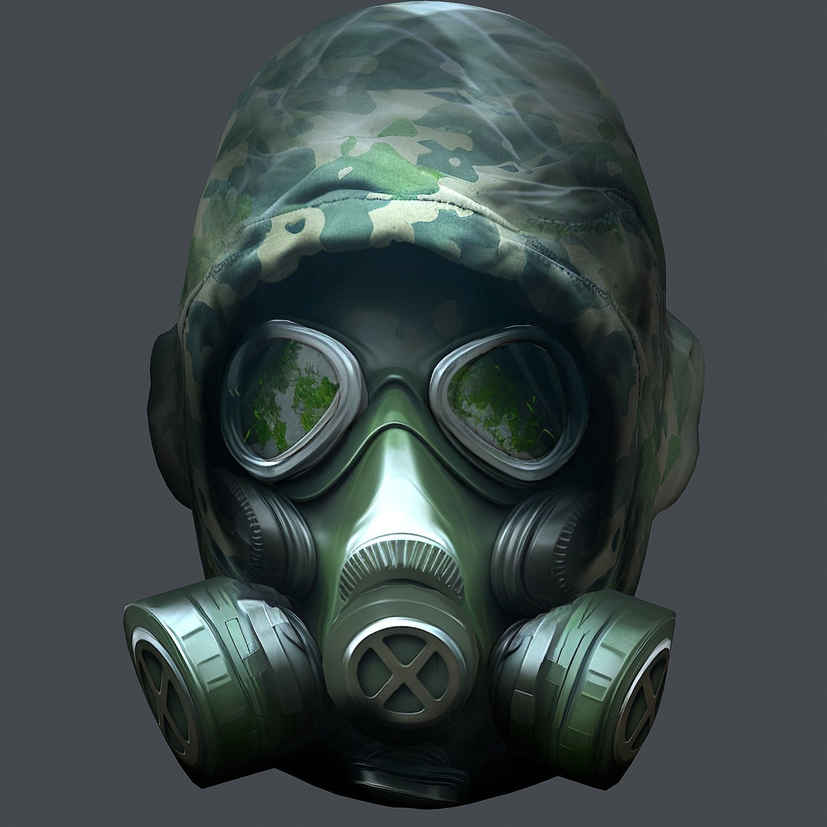 Helmet 3d model military combat Military Low-poly 3D model Low-poly 3D model_4