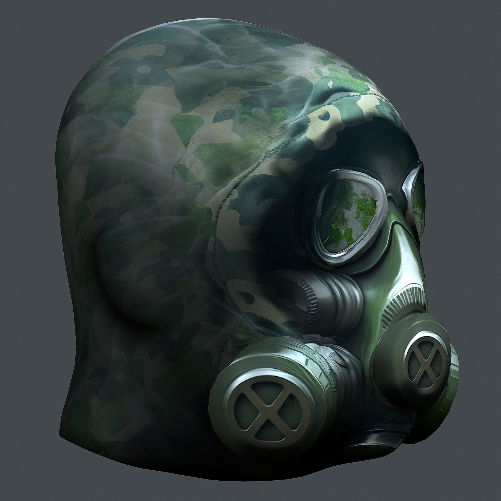 Helmet 3d model military combat Military Low-poly 3D model Low-poly 3D model_6