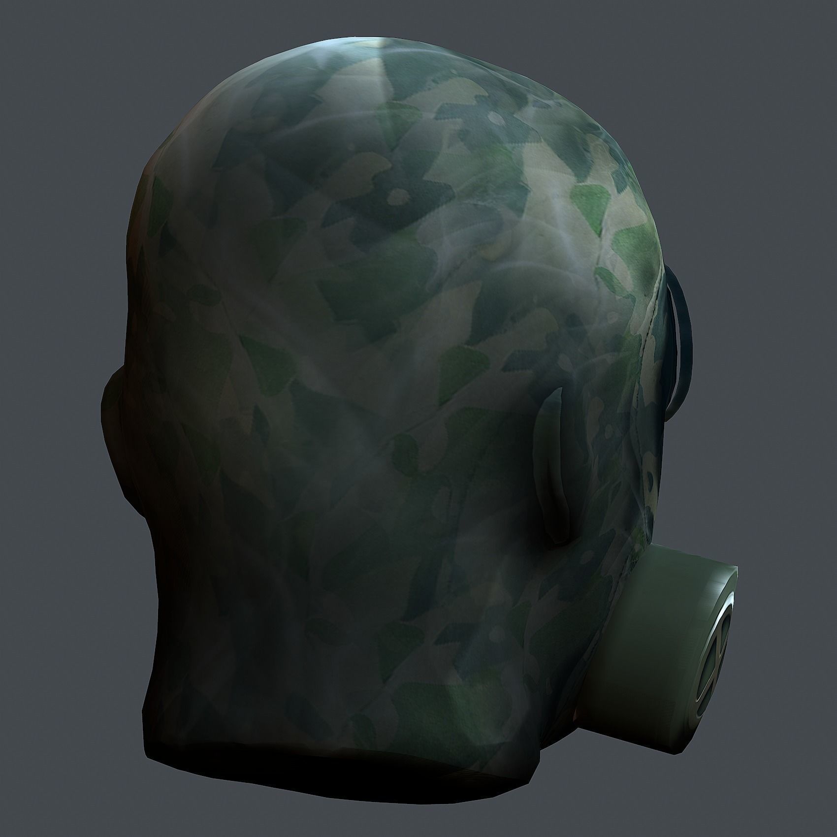 Helmet 3d model military combat Military Low-poly 3D model Low-poly 3D model_7