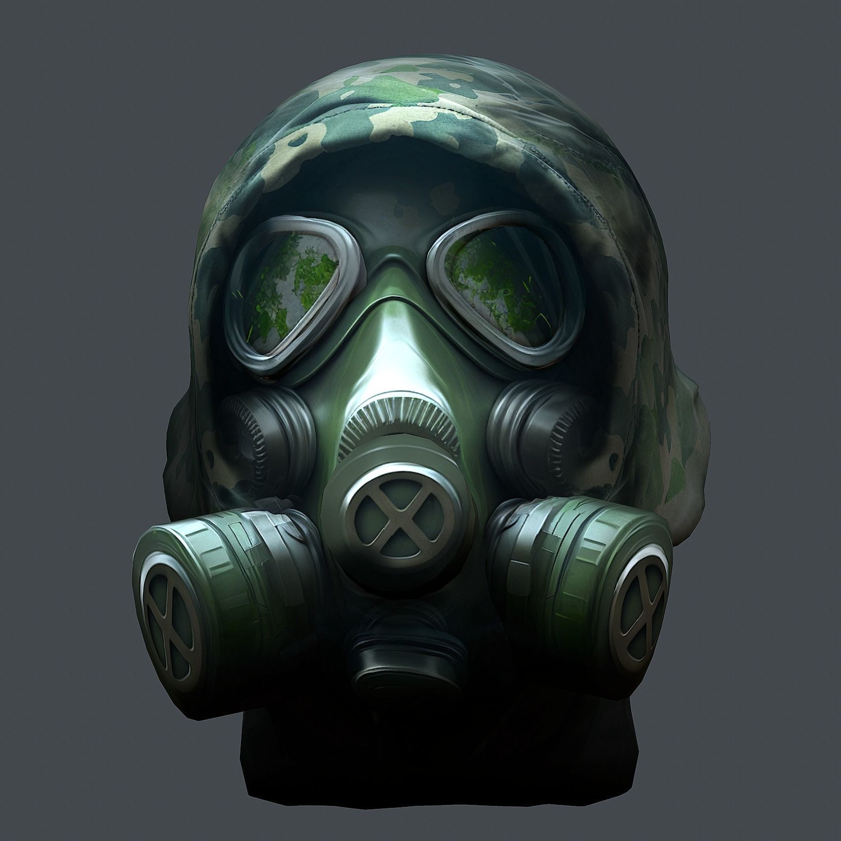 Helmet 3d model military combat Military Low-poly 3D model Low-poly 3D model_5