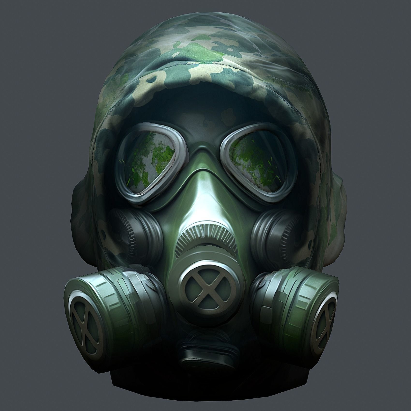 Helmet 3d model military combat Military Low-poly 3D model Low-poly 3D model_1