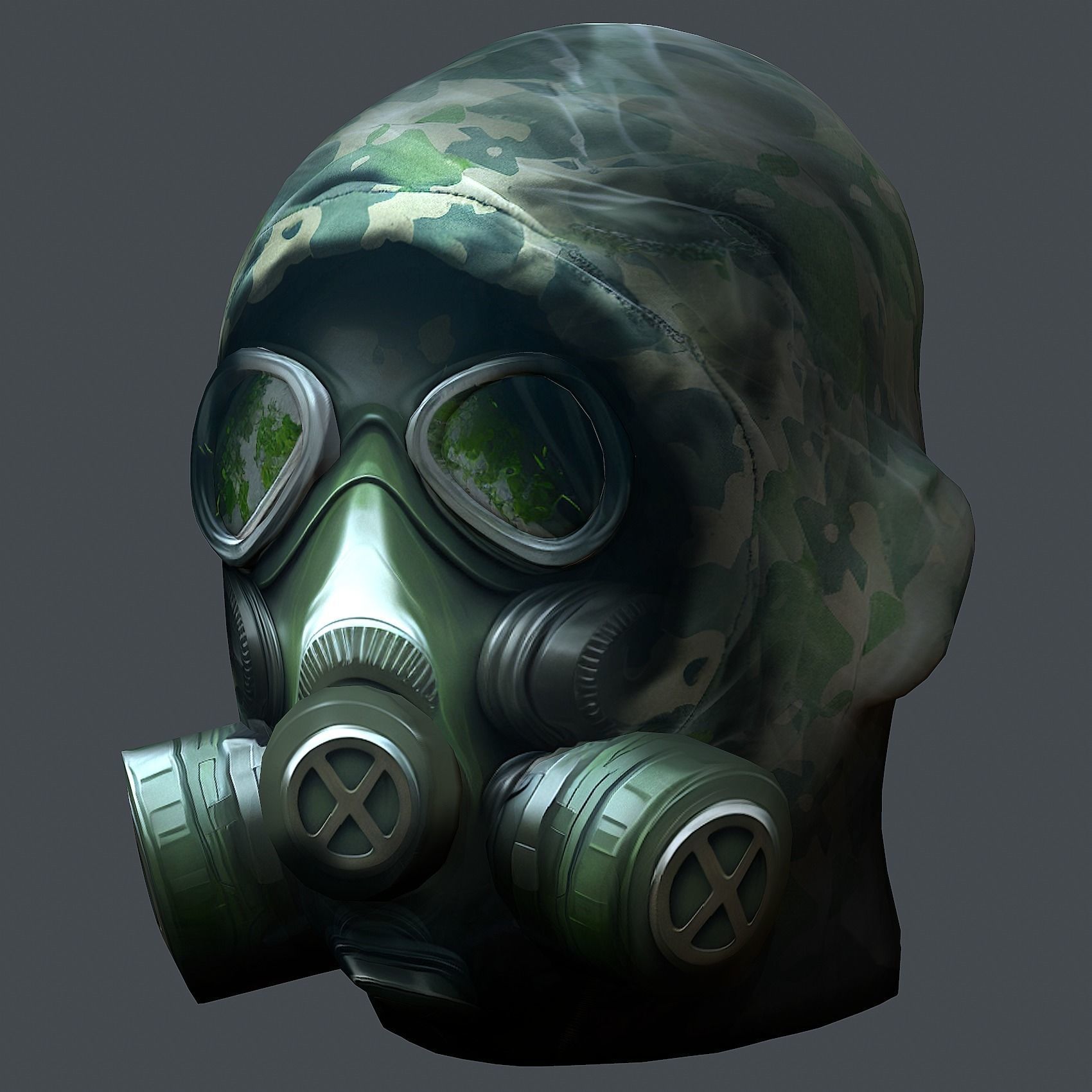 Helmet 3d model military combat Military Low-poly 3D model Low-poly 3D model_3