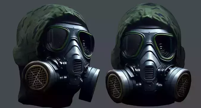 Helmet 3d model military combat Military Low-poly 3D model