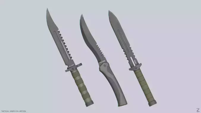 Tactical knife collection