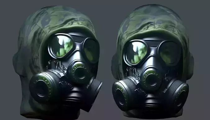 Helmet 3d model military combat Military Low-poly 