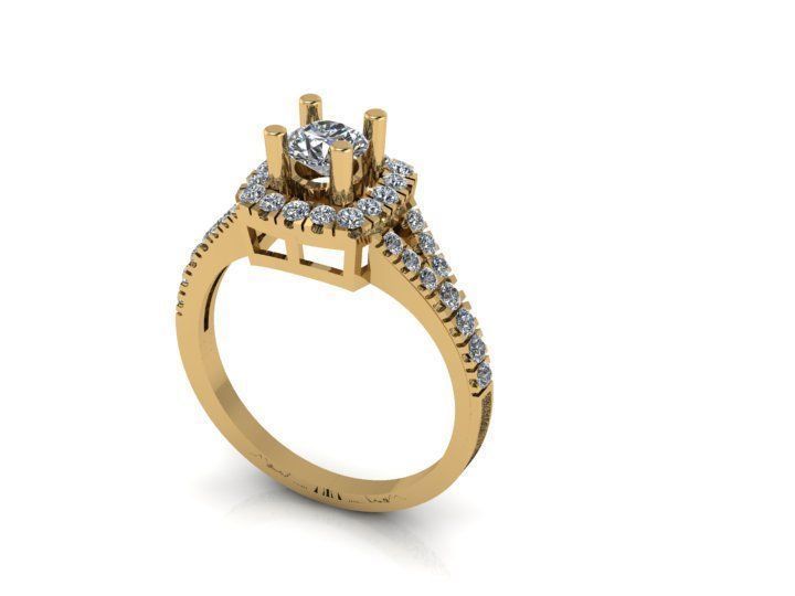 Diamond Ring 3D print model_1