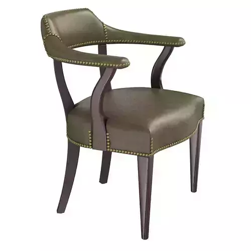 Vintage Hickory  Company Leather Library Chair