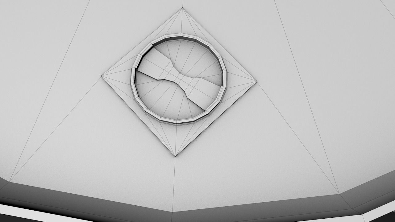 Set of barrels Low-poly 3D model_39