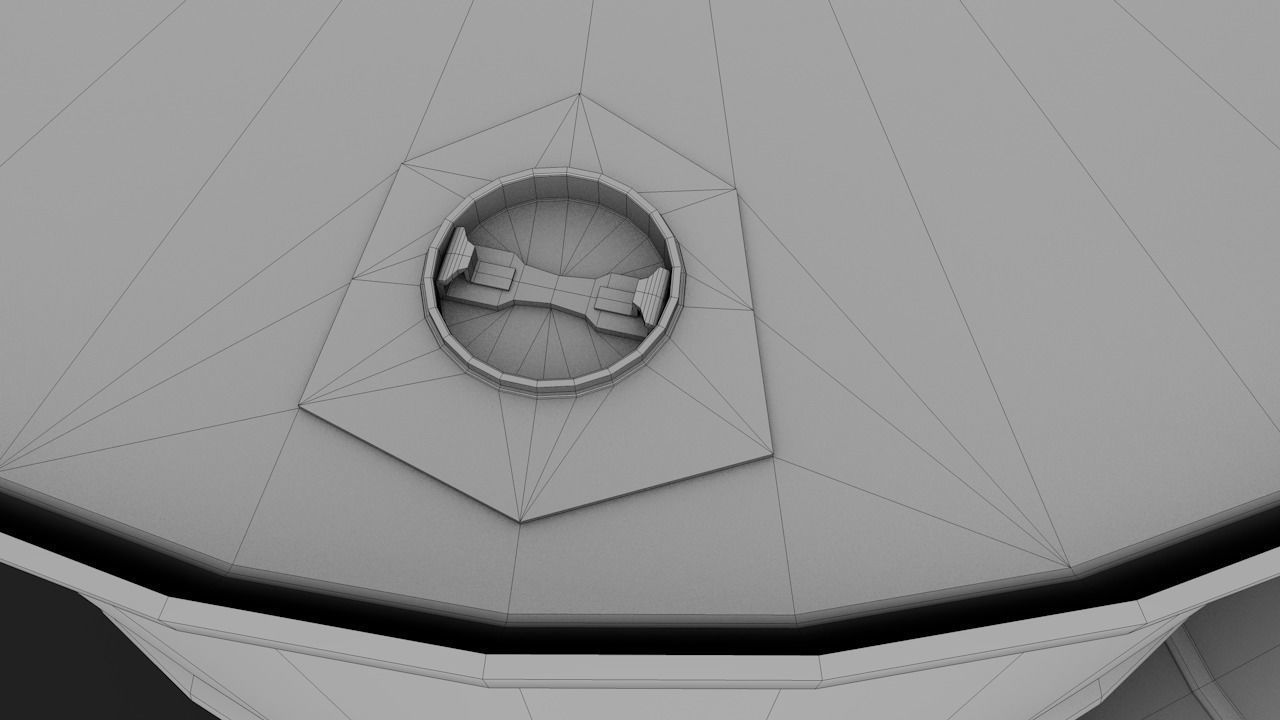 Set of barrels Low-poly 3D model_4