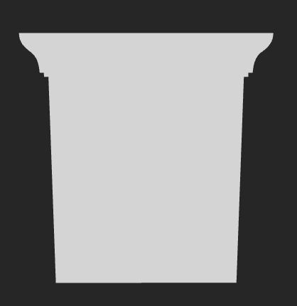 Plaster ceiling bracket 3D model_2