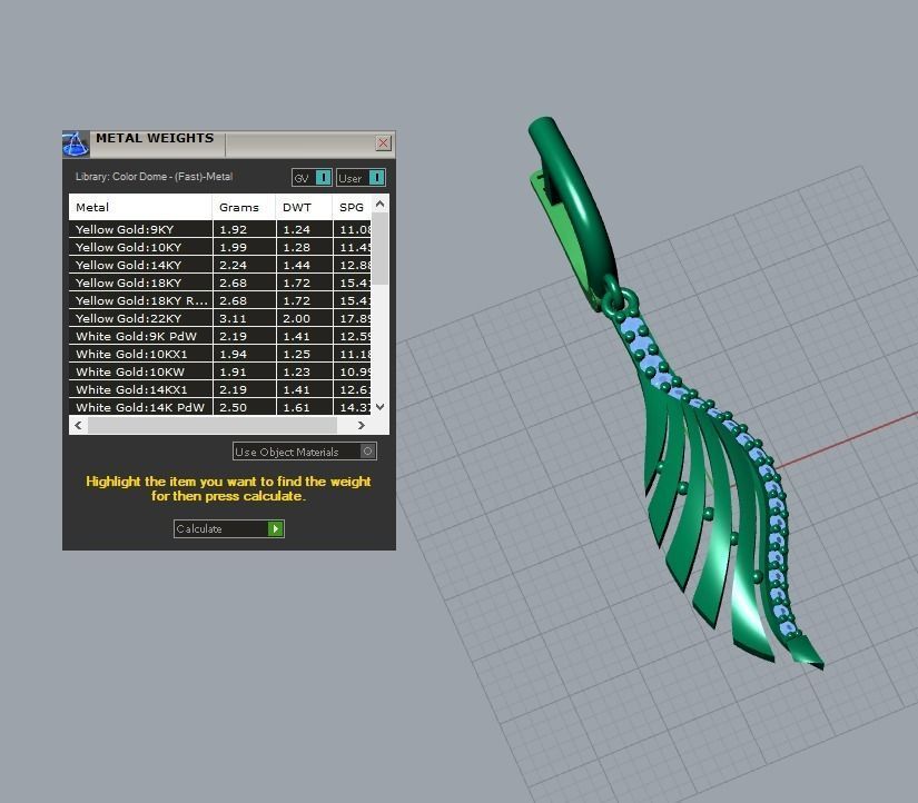 earrings 3D print model_6