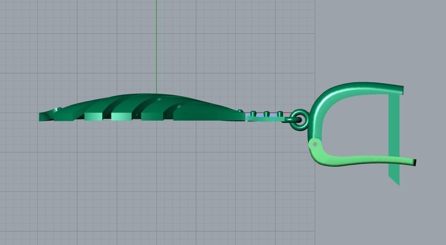 earrings 3D print model_10