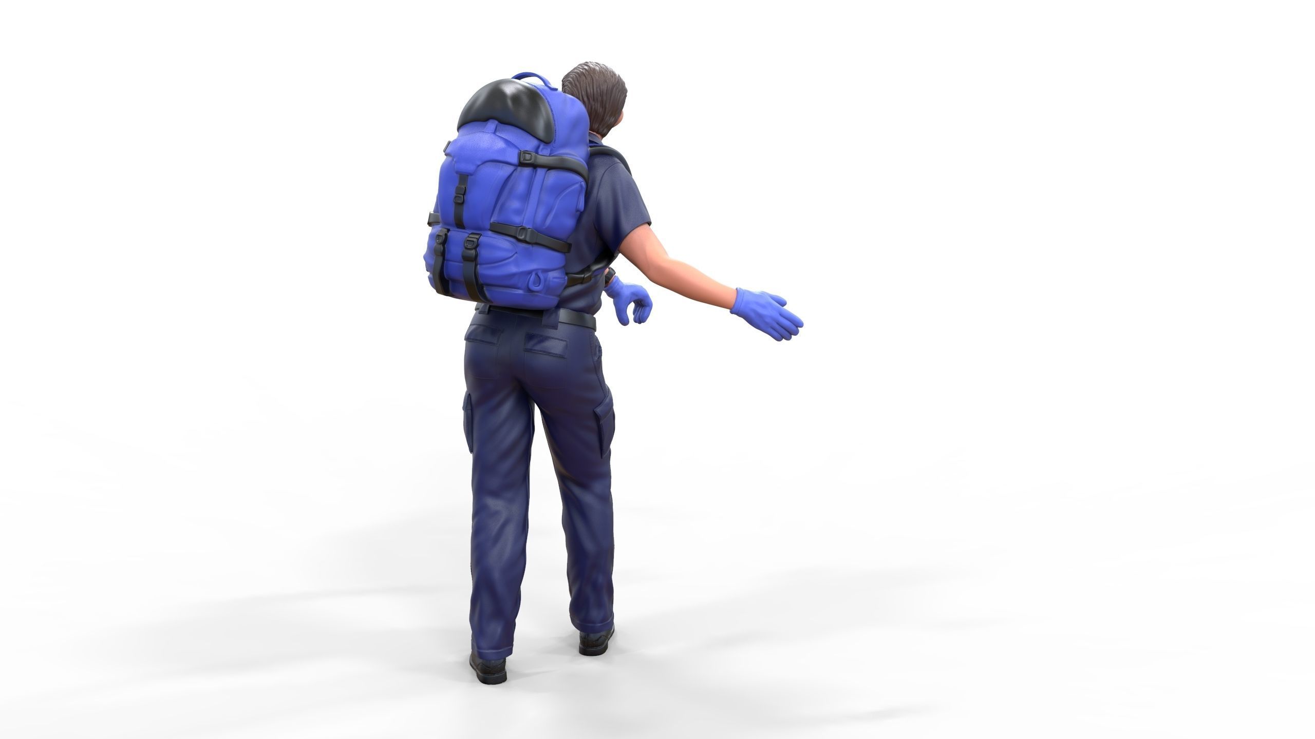 N4 paramedic emergency service with backpack 3D print model_15