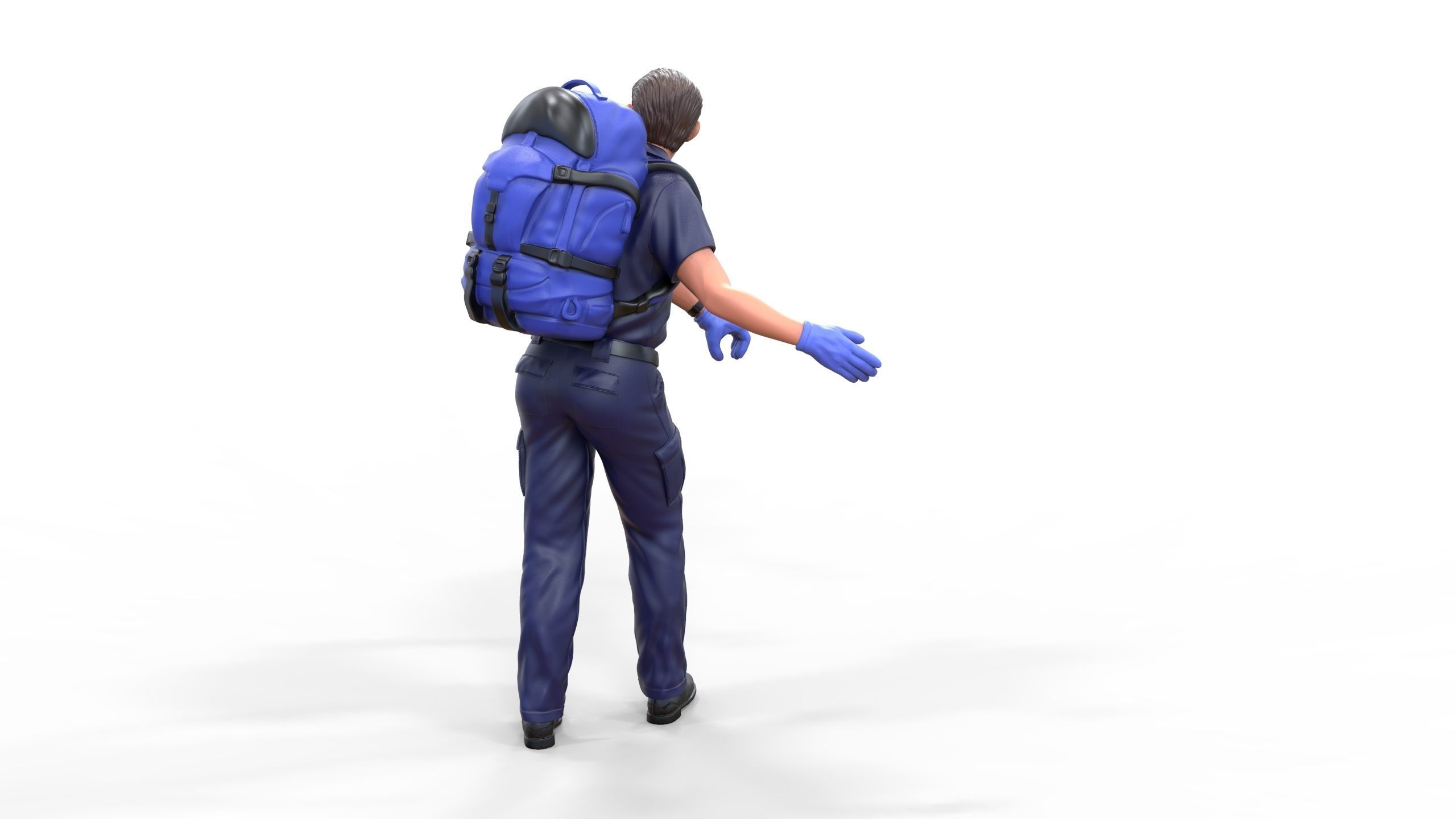 N4 paramedic emergency service with backpack 3D print model_16