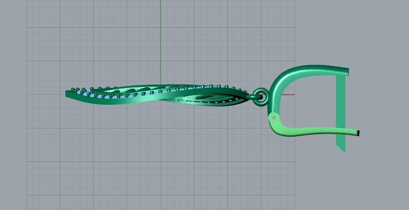 earrings 3D print model_10