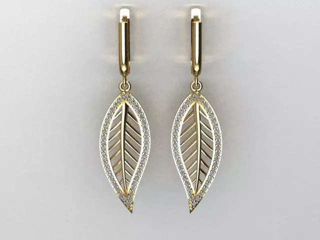 earrings 3D print model_0