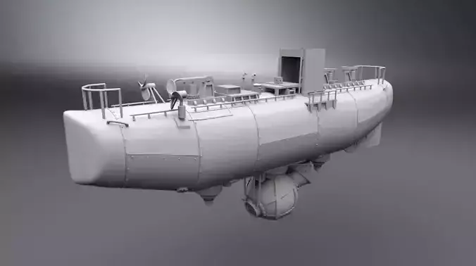 Bathyscaphe Trieste scale model  3D print model