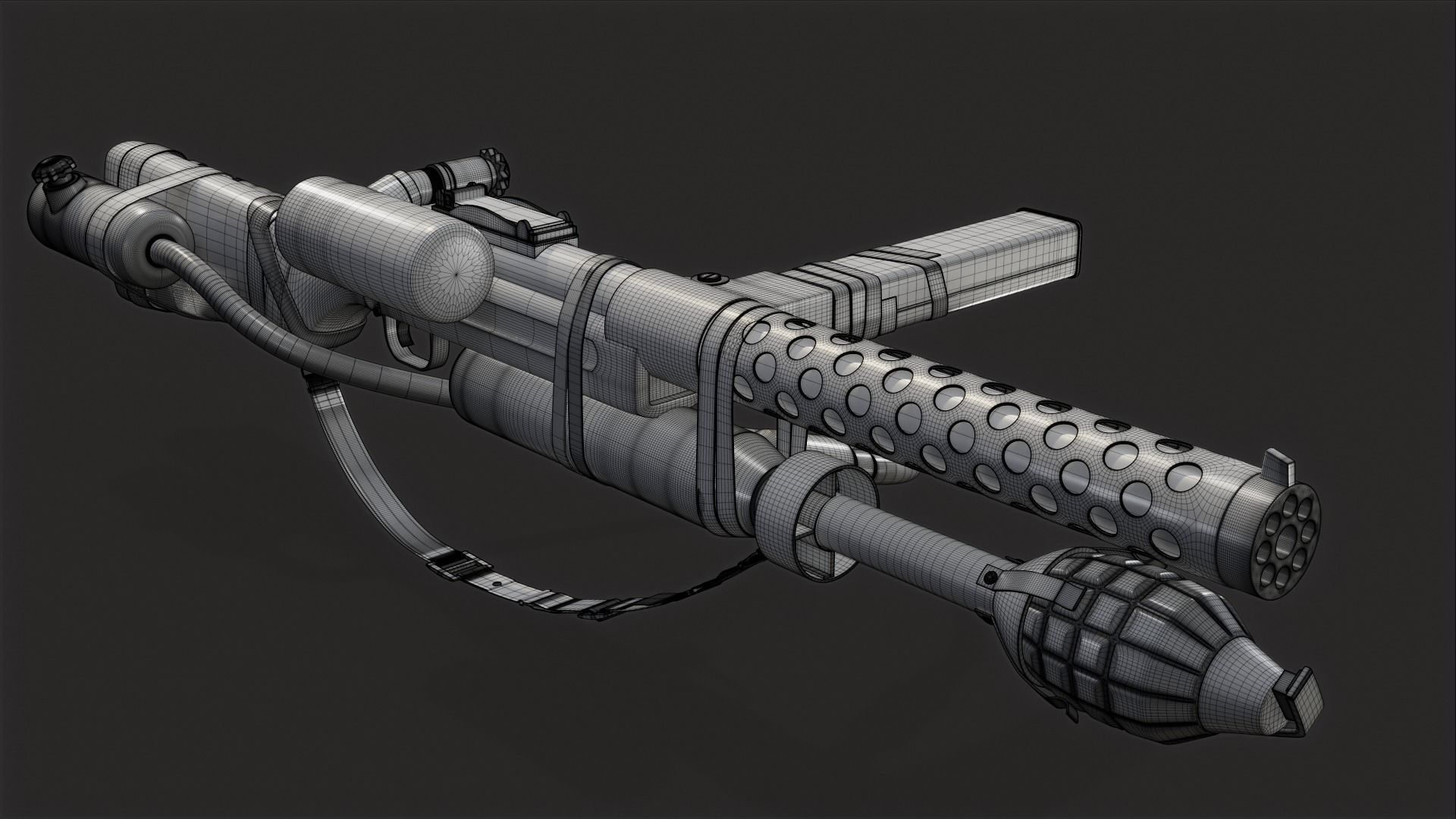 sterling submachine gun 3D model_11