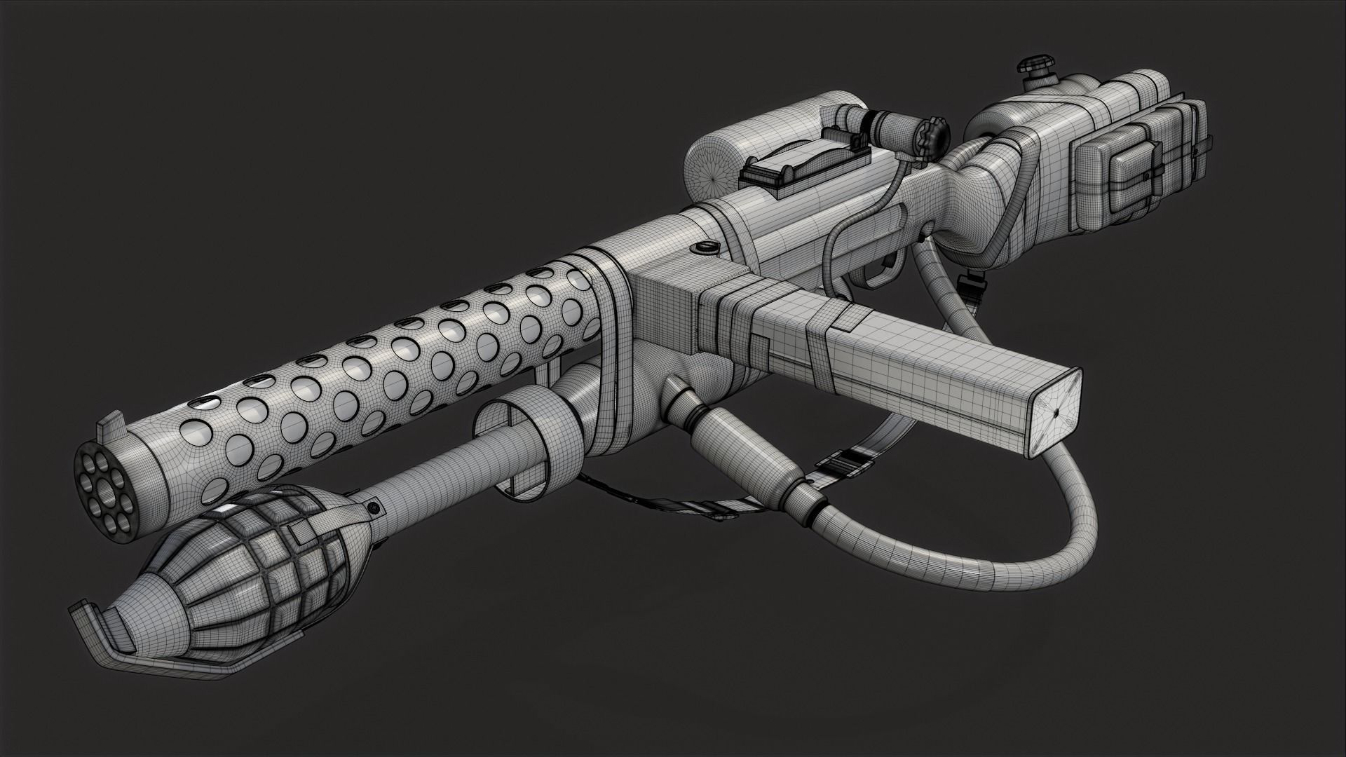 sterling submachine gun 3D model_3