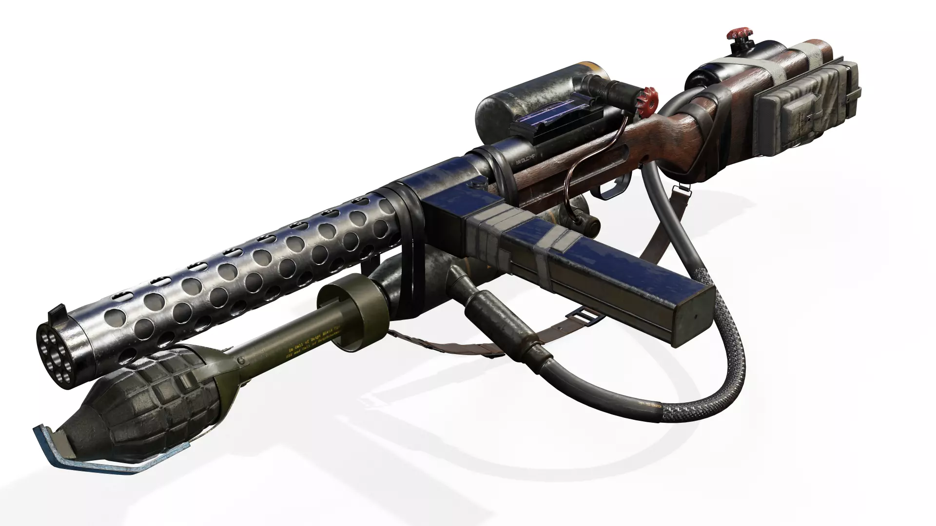 sterling submachine gun 3D model_0