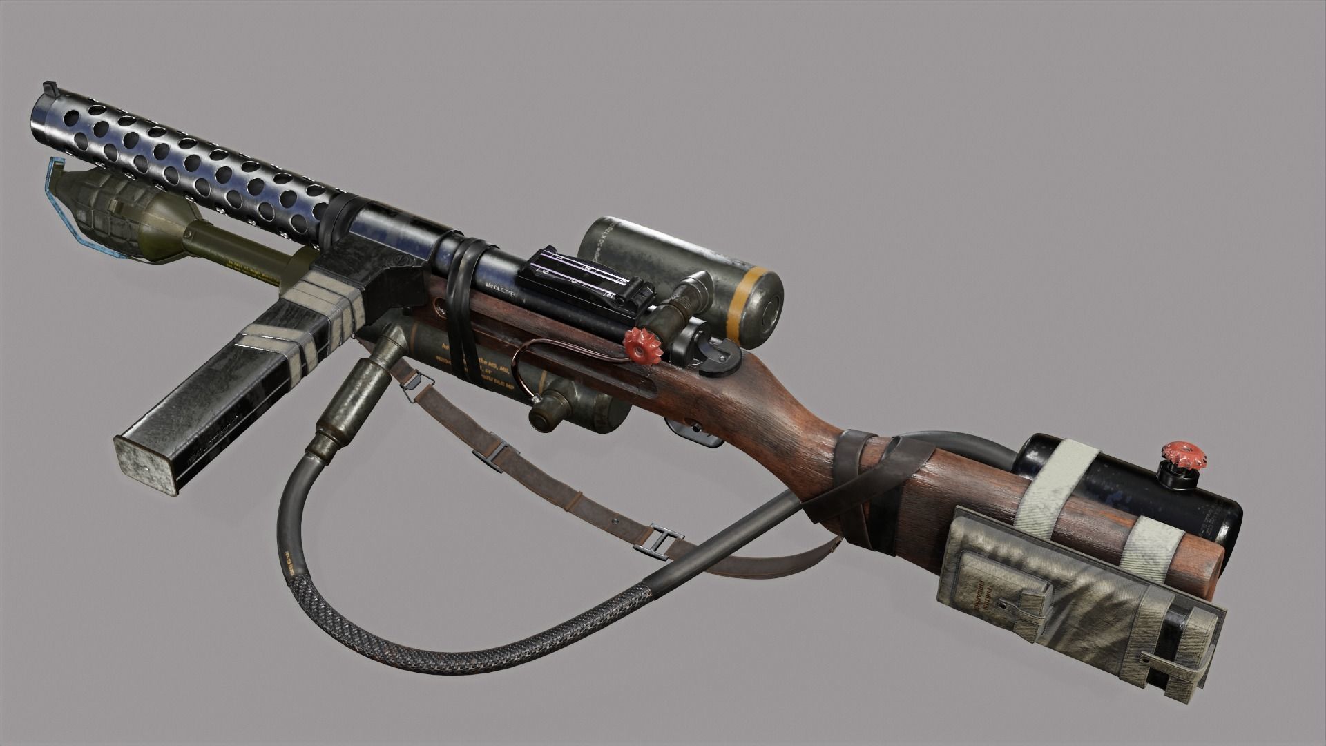 sterling submachine gun 3D model_10