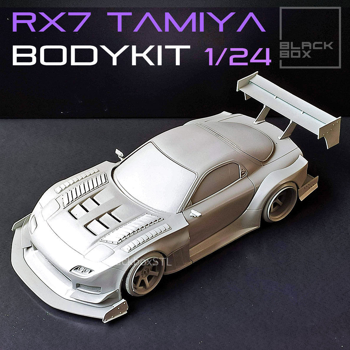 TIME ATTACK RX7 Bodykit FOR Tamiya 1-24th Modelkit 3D print model_4