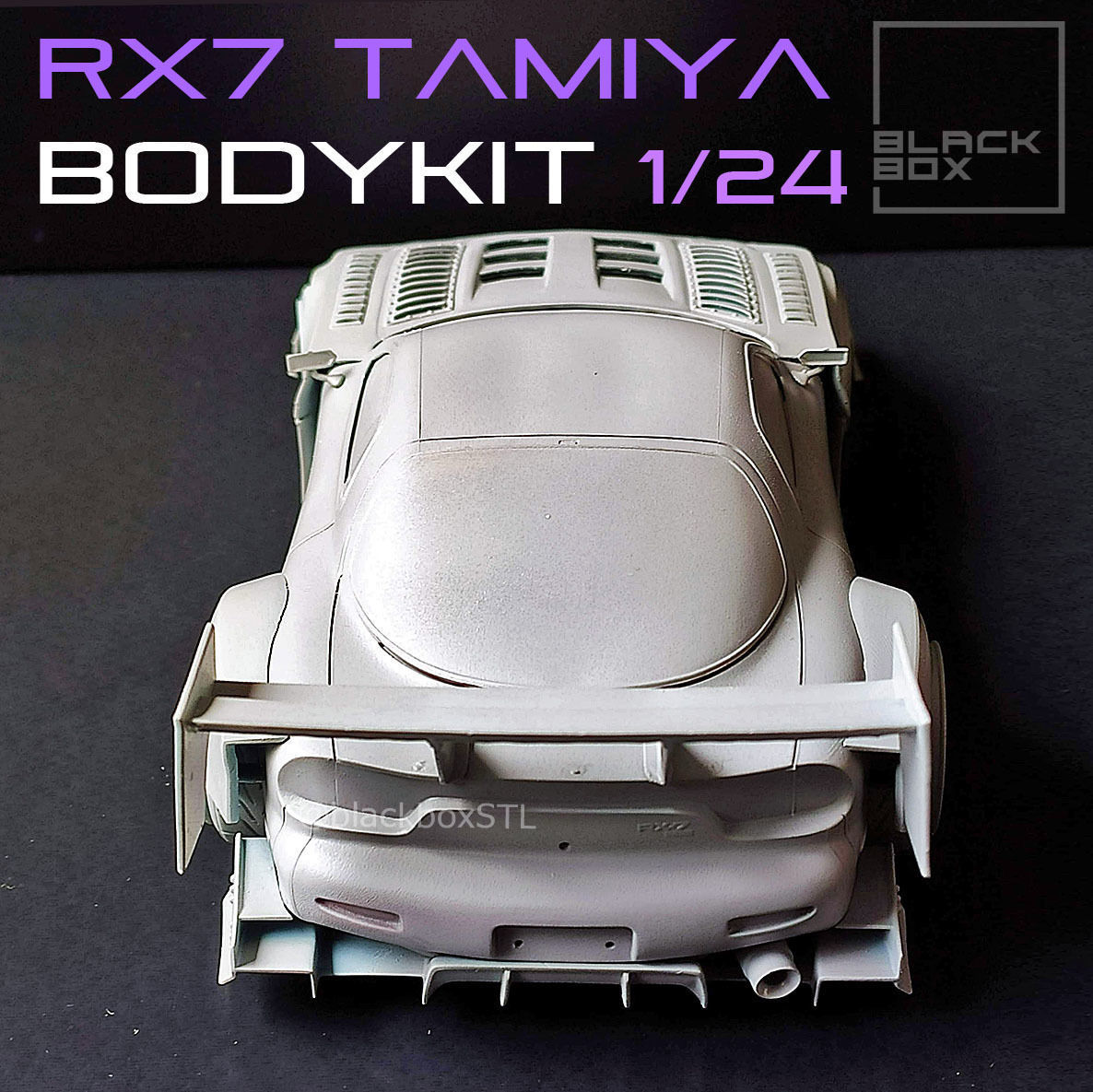 TIME ATTACK RX7 Bodykit FOR Tamiya 1-24th Modelkit 3D print model_7