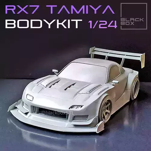 TIME ATTACK RX7 Bodykit FOR Tamiya 1-24th Modelkit 3D print model