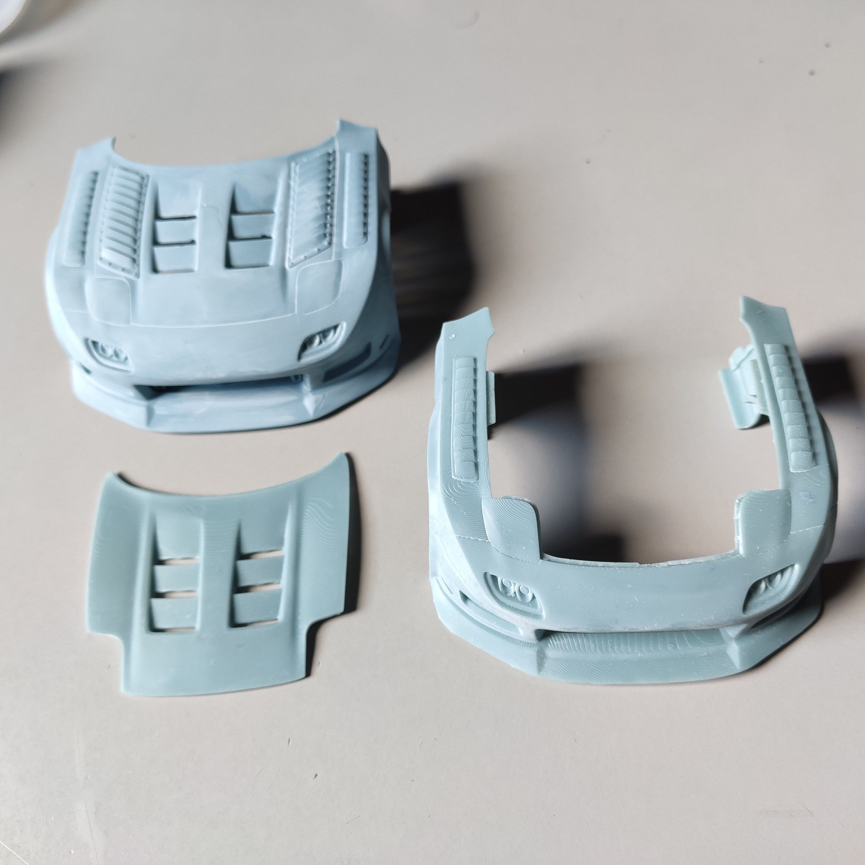 TIME ATTACK RX7 Bodykit FOR Tamiya 1-24th Modelkit 3D print model_1