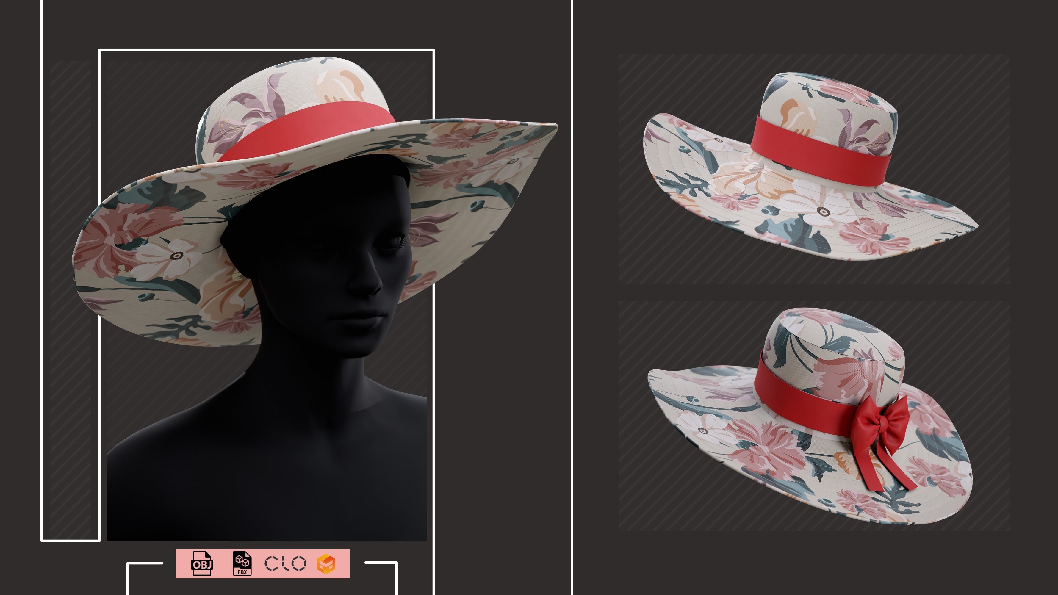 15 Hats pack - Project File ZPRJ OBJ FBX - VOL 01 3D model_3